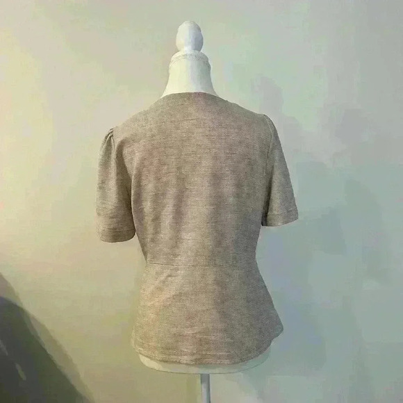 M.Ffin with jacket |  Korean fashion brand beige blouse womens small - Picture 3 of 5